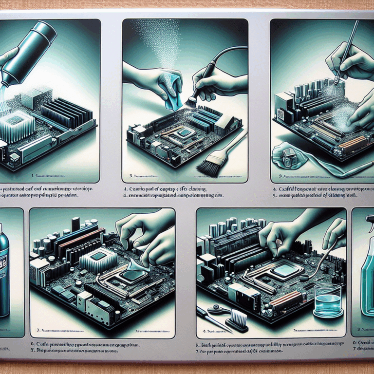 A detailed guide illustrating the five best techniques for effectively cleaning computer hardware to ensure optimal performance and longevity.