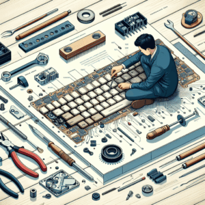 Step-by-step visual guide illustrating essential methods for keyboard repair, featuring tools and techniques for effective restoration.