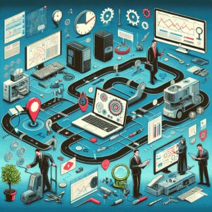 Een gedetailleerde infographic die effectieve methoden illustreert voor het identificeren van computerproblemen, met stapsgewijze diagnostische paden en belangrijke technieken om verschillende problemen op te lossen.